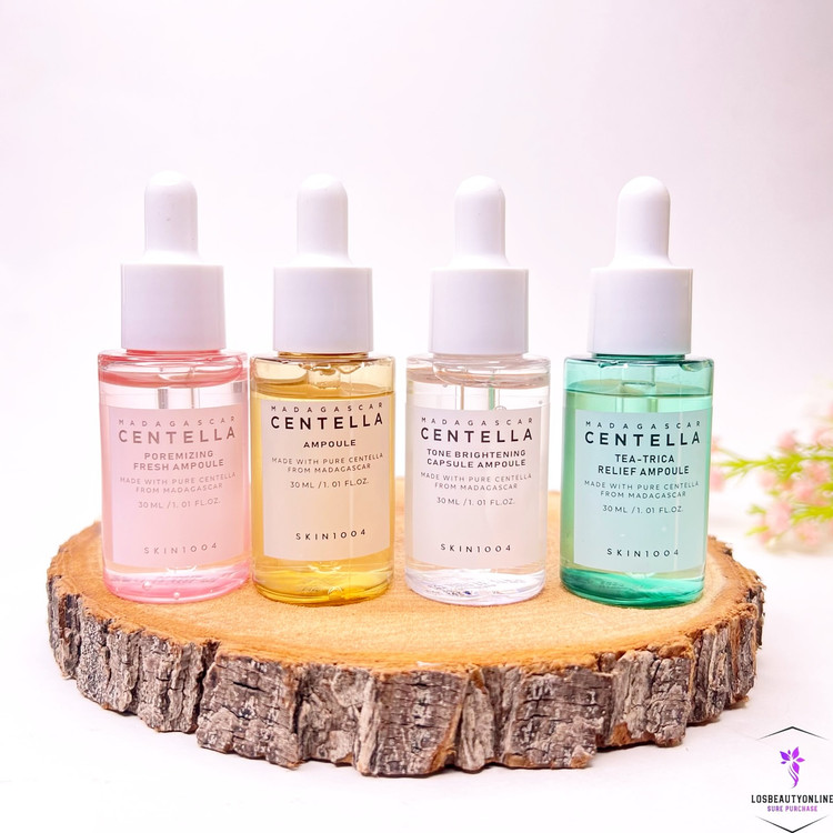 کیت آمپول ماداگاسکار سنتلا اسکین، مناسب برای تسکین پوست، ترمیم و تقویت سد دفاعی