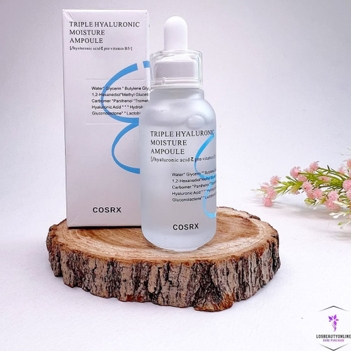 آمپول مرطوبکننده تریپل هیالورونیک اسید + ویتامین B5 کوزارکس، مناسب برای افزایش رطوبت و تقویت پوست