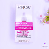سرم لایهبردار AHA و BHA بالانس، مناسب برای پاکسازی عمیق و روشنکردن پوست