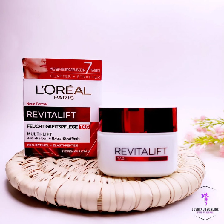 کرم روز ضد چروک و سفتکننده رویتالیفت لورال، مناسب برای کاهش چینوچروک و افزایش استحکام پوست