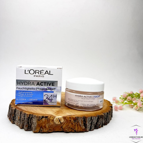 کرم شب هیدرا اکتیو 24 ساعته لورال، مناسب برای آبرسانی و ترمیم پوست