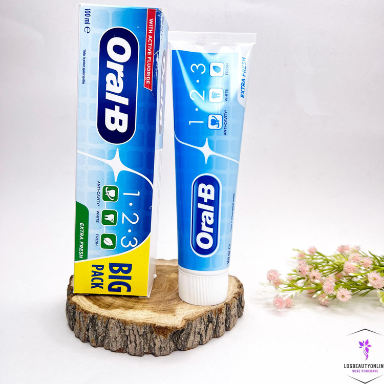 خمیردندان Oral-B مدل 1-2-3 Extra Fresh، مناسب برای محافظت و طراوت دهان