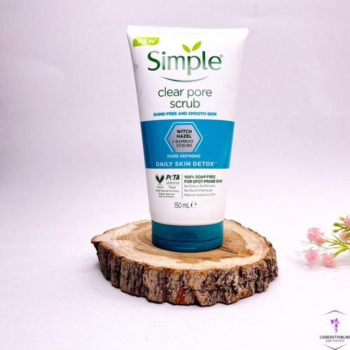 اسکراب پاک کننده منافذ سیمپل مدل Clear Pore، مناسب برای لایهبرداری و کنترل چربی پوست