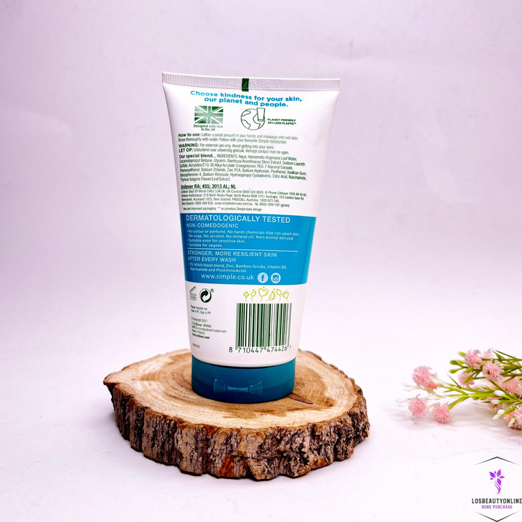 اسکراب پاک کننده منافذ سیمپل مدل Clear Pore، مناسب برای لایهبرداری و کنترل چربی پوست