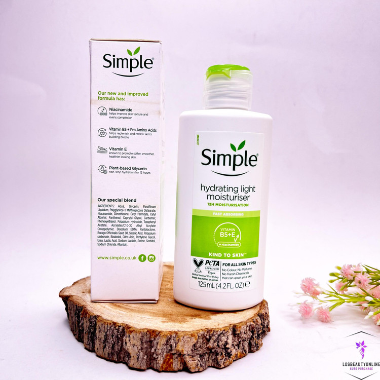 کرم آبرسان و مرطوب کننده سیمپل مدل لایت، مناسب برای رطوبترسانی و تغذیه پوست