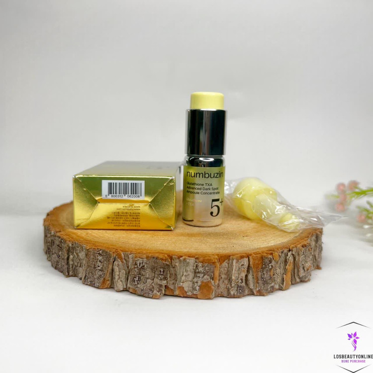 آمپول ضد لک و روشنکننده نامبوزین شماره +5 گلوتاتیون و ترانگزامیک اسید